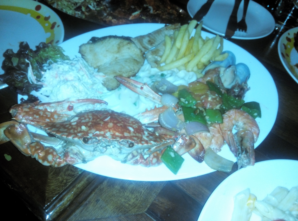 The sea food platter